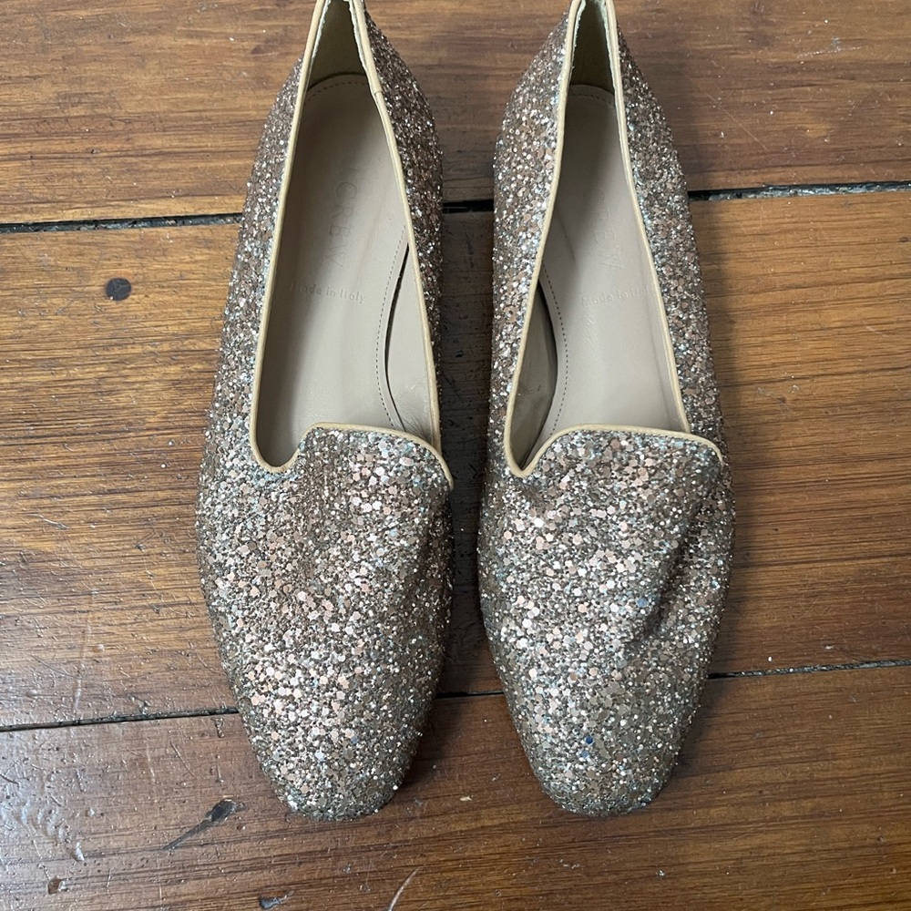 J.Crew Sparkling Glitter Loafers
